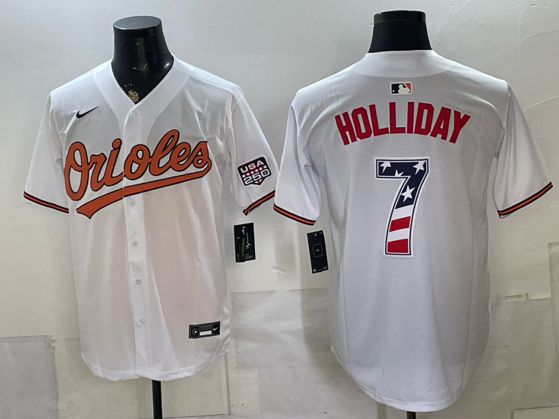Men Baltimore Orioles #7 Holliday white Nike 2026 mlb Jersey 0716002->baltimore orioles->MLB Jersey